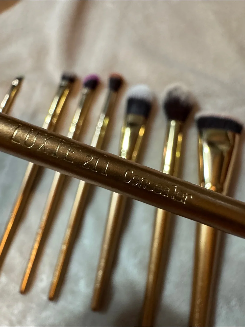 Luxie Gold Handle Makeup Brush Set